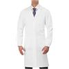tessile astorino Camice Sanitario da Lavoro Bianco, 100% Cotone - Divisa Manica Lunga Uomo - Camici da Laboratorio per Dottore, Medico, Struttura Sanitaria, Infermiere, Veterinario (M)