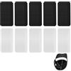 Adorila Confezione da 100 Fodere per Il Sudore per Cappelli da Golf, assorbenti, USA e Getta, Adesivi per Il Sudore, per Uomo e Baseball, Colore Nero, Bianco, Nero, Bianco, Taglia Unica