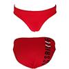 Bikkembergs Costume Uomo Slip Basso con Elastico e Laccetti B6S3022, Rosso, XL
