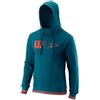 Wilson Bela Po Hoody-Slimfit Blu L Felpa con Cappuccio Uomo