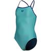 ARENA COSTUME BAMBINA NUOTO PISCINA JUNIOR 005919 880 GIRL SWIMSUIT LIGHT DROP SOLID WATER/NEON BLUE (12-13)
