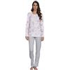 Linclalor Pigiama Donna in Puro Cotone Caldo Taglie Forti Art. 92761-64, Rosa