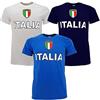 Brollogroup T-Shirt Italia Personalizzabile con Nome e Numero | Maglietta Bambino Uomo Maniche Corte | Forza Azzurri PS 27431-ITA-PRS