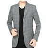 RUMAOZIA Giacca da uomo da uomo, giacca a quadri, giacca sportiva, vestibilità normale, blazer, giacca leggera, per il tempo libero, taglie forti, leggera, sportiva, blazer, estate, autunno, giacche