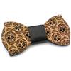 GIGETTO 1910 Papillon legno GIGETTO Strass Teschio Nodo Ecopelle Nero Made in Italy