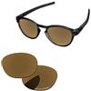 PapaViva Lenti di Ricambio per Oakley Latch OO9265 Bronzo Oro - Polarizzato Taglia unica