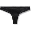 Emporio Armani Women's Brazilian Brief all Over Logo Mesh, Slip Donna, Nero, M