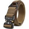 Fairwin - Cintura Tattica in Nylon con Fibbia in Metallo a sgancio rapido e Anello Triangolare a D