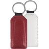BrolloGroup Portachiavi in Pelle Personalizzabile Con Foto e Frasi Forme Rettangolare Cuore Tondo Glitterati Porta Chiavi Personalizzato Gadget Idea Regalo PS 12722 (Rettangolare Glitte rosso)