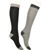CALZE PRESTIGE (2 PAIA) Calze donna gambaletto pregiatissimo filato in lana-cashmere tinta unita con punta e tallone colorati- 100% Made in (Brescia) Italy (A1)