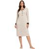 LORMAR Camicia da notte in viscosa elasticizzata a pois art. 634087
