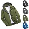 WOXIHUAN Giacca a Vento Uomo Impermeabile Cappotto Antivento Giacche Leggeri Sportivo Giacca con Cappuccio Maniche Lunghe Giubbotto Protezione Solare Jacket Cerniera Integrale Abbigliamento da All'aperto
