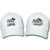 gadgeteventi Coppia Cappelli Snapback "Mrs And Mrs Disney" con Nome (Bianco)