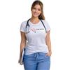 PELUSCIAMO T-Shirt Infermiera Dottoressa OSS Stetoscopio Cuore | Maglietta da Donna Personalizzabile PS 28870-026-BS