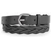 Levi's Donne Braid Belts Donna, Nero regolare., Taglia unica