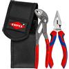 KNIPEX Mini set di pinze in marsupio portautensili 1 x 08 22 145, 1 x 87 01 150 160 mm, 00 20 72 V06