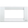 Vimar 16734.01 Idea Placca Classica 4 moduli, metallo pressofuso, bianco