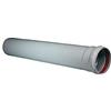 STABILE TUBO IN ALLUMINIO BIANCO CANNA FUMARIA diam. 80 mm X 0,50 MT STABILE