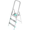 Colombo Scala LIBELLULA in alluminio 3 gradini Silver