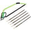AB Tools Sega ad arco resistente da 61 cm per legno, tronchi di alberi, rami + 6 lame