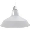 Generic Homin 1 PZ Stile retrò Dimensioni esagonali Facile da montare Lampada a sospensione da soffitto Paralume da fienile Paralume industriale vintage (bianco)