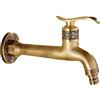 Zibaobeter Lungo Manico in Ottone Antico Rubinetto Acqua Fredda Rubinetto Bagno Mop Piscina Lavatrice Giardino Decorativi Rubinetti Tubo da Giardino