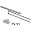 Gedotec Portasciugamani | H6008 | Portasciugamani estraibile con 2 bracci | 1 pezzo | Lunghezza portasciugamani 465 mm Cromo lucido | per bagno e cucina orientabile a 90°