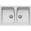 Plados Spazio - Lavello per cucina 2 Vasche Ultragranit Bianco