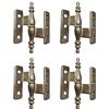 AERREGI SET CERNIERE ALI ZANCATE IN BRONZO | MOBILI ANTICHI - D/ 65X55MM CP20 (4, BRONZO)