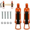 Generic Supporto per pala - 2 supporti per pala fuoristrada, staffe di montaggio a parete, morsetto | Supporto per pala da ascia a sgancio rapido, kit di montaggio per ascia morsetto supporto per