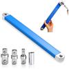 YUDAWN Chiave di prolunga offset Extension Wrench, chiave di estensione piegata con adattatore da 1/2, 1/4 e 3/8, set di prolunga a cricchetto, per meccanici artigiani del garage
