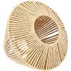 Uonlytech Paralume in Rattan Lampada a Sospensione Paralumi Di Lampade a Sospensione Paralumi in Rattan Per e a e Rustici Fattoria Ondeggiare Corda Di Paglia Scudo