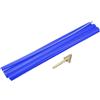 QUARKZMAN 10 Pezze Barrette Saldatura In Plastica Blu 9.5mm x 250mm Strisce Di Saldatura PE A Nastro Piatto Con Strumenti Di Levigatura Per Riparazione Cisterne Idriche Pallet(0.4 x 10inch)