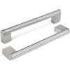 Goldenwarm 1 Pezzi Maniglie per Mobili Argento 192mm Maniglie Cucina Inox | Maniglie Armadio in Acciaio Inox Finitura Nichel Spazzolato, Maniglia Porta Argento per Cucina Armadio Cassetto e Bagno