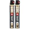LEVEL PLUS Fuel Cell RM165 - Cartuccia gas per tutto l'anno 165 mm, 80 ml, Ø 32, anello rosso, 2 pezzi