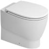 Ceramica Dolomite Vaso wc a terra filo parete con scarico traslato e sistema rimfree in ceramica bianca serie demy