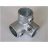 B&T Metall Raccordo a tre vie T128, Ø 48,3 mm (1 1/2), in ghisa malleabile, termicamente zincata, con viti di regolazione incluse