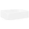 vidaXL Lavandino Bianco 48x37x13 cm in Ceramica Rettangolare