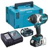 Makita DTW1002RTJ 18 V 1/2-Inch Square Drive LXT Li-Ion Brushless Impact Wrench with 2 x 5 A Batteries - Blue by Makita