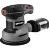 GRAPHITE Smerigliatrice orbitale 300 W, telaio 125 mm, velocità di rotazione 7000-13000 min. Ampiezza oscillazione 1 mm, 9 pezzi carta vetrata 125 mm, massa 1,21 kg