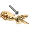 SHINEOFI Pomello Armadio Gatto in Ottone Oro, Grande 29×35×73 | Vite Inclusa, per Porta Scorrevole e Mobile, Decorazione Casa e Soggiorno