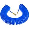 STIX Tubo a Spirale Aria Compressa PU 8/12 mm 15m con Attacco Rapido 10 bar