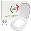 HYDRO HOME Tavoletta Wc compatibile con Fleo Dolomite, Copriwater In Plastica Termoindurente, Tavoletta water con cerniere regolabili, montaggio rapido, bianco
