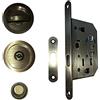 Frosio Bortolo Kit Serratura Bronzo Bronzata per Porta Porte Scorrevole Incasso Scomparsa