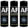 Alex Flittner Designs RAL5004 - Vernice spray per auto, 3 pezzi, colore: nero/blu lucido