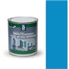 2BM Smalto Sintetico ad Alta Resistenza Blu Chiaro RAL5012 a Solvente Brillante Inodore, Non Ingiallente, Adatto a Legno, Metallo e Muro, Per Interni ed Esterni | Formato 0,75 lt