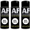 Alex Flittner Designs Vernice spray RAL 9016 per il trasporto automatico, opaco, 3 x 400 ml