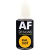 Alex Flittner Designs Pennarello a vernice RAL 1007, giallo arciso, lucido, 20 ml, per riparazione, legno e metallo, mobili da bagno