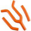 VLOCEMNYE Kit del Tubo Flessibile del Refrigerante del Radiatore del Silicone Adatto per K TM 125 200 EXC 1998-2002 Arancia