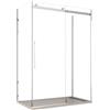OLIMPO DOCCE - Box Doccia tre lati porta scorrevole trasparente H195cm 8mm anticalcare Euclide - 80x120x80